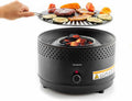 InnovaGoods® Mini Barbecue Portatile a Carbone Pieghevole, Design Innovativo, Leggero e Maneggevole, Facile da Usare e Pulire, Ideale per 2 Persone, Nero, Acciaio Inossidabile