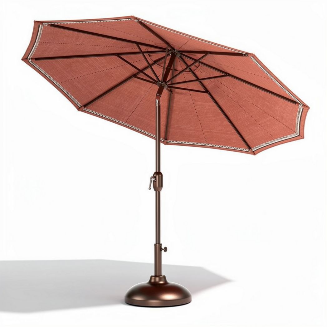 Umbrellone da giardino con struttura in alluminio per esterni – 200 x 200 x 250 cm