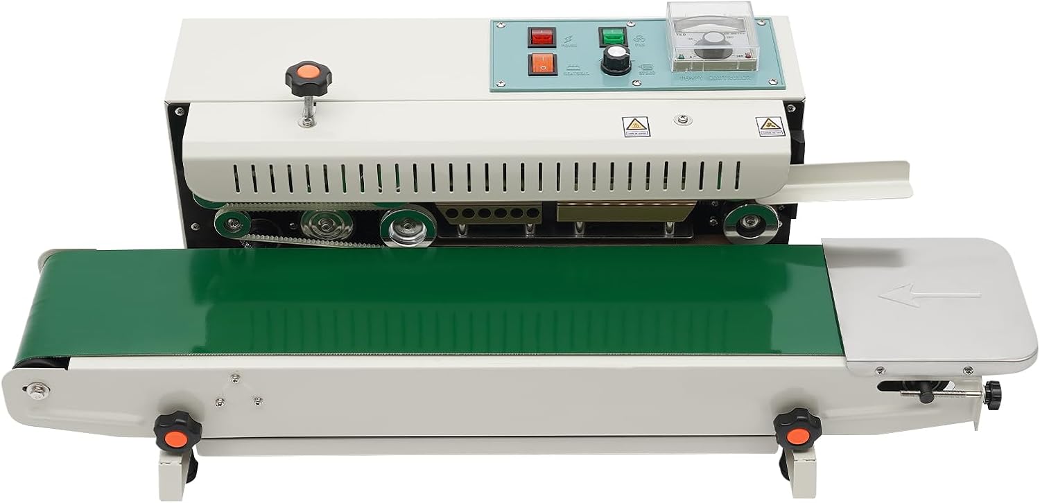 Macchina di sigillatura continua Macchina di sigillatura orizzontale con controllo della temperatura Sigillatrice automatica stagnola orizzontale continua sigillatura del sacchetto di plastica