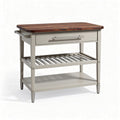 Tavolo da cucina in metallo con ripiano in legno e cassetto – 70 x 45 x 85 cm