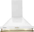 Klarstein Mb - Cappa Aspirante, Cappa Cucina a Parete, Aspirazione e Circolazione d'aria, Cappa con 3 Livelli, 610 m³/h, Filtro in Alluminio, Bianco, 60 cm