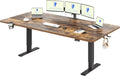 FLEXISPOT Scrivania Regolabile in Altezza 200 * 80 cm, Tastiera con Memoria, Con Gancio, Standing Desk Scrivania Motorizzata