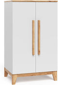 Malia Children's Wardrobe, White/Artisan, 70 x 120 cm
