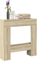 Home Giardino, Cornice Camino Rovere Sonoma 81x18x82 cm Legno Ingegnerizzato