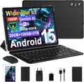 Tablet 10 Pollici Android 15, Tablets 20GB RAM+128GB ROM (2TB TF), Octa-Core, Tablets 5G+2.4G WiFi 6, Widevine L1, GMS, Bluetooth 5.0, 6000mAh, 5+8MP, Tablet 2 in 1 Tastiera + Mouse - Nero