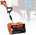 Spazzaneve elettrico, senza fili, con batteria e caricabatterie inclusi, con manico ausiliario per un facile utilizzo, ideale per una rapida rimozione della neve