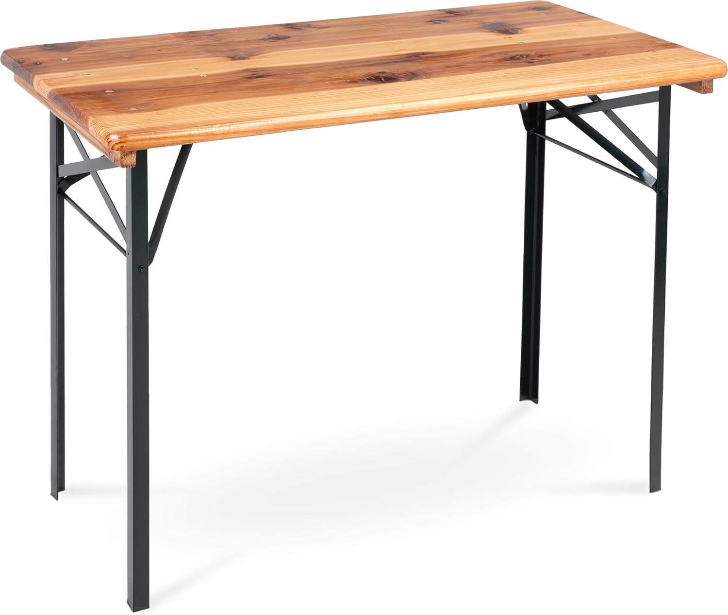 Stagecaptain BBT-117 Hirschgarten 4 x Beer Tent Table Set 117 cm - Robust and Short Beer Table (117 cm Length) - Lacquered Surface - Foldable - Easy to Store and Carry