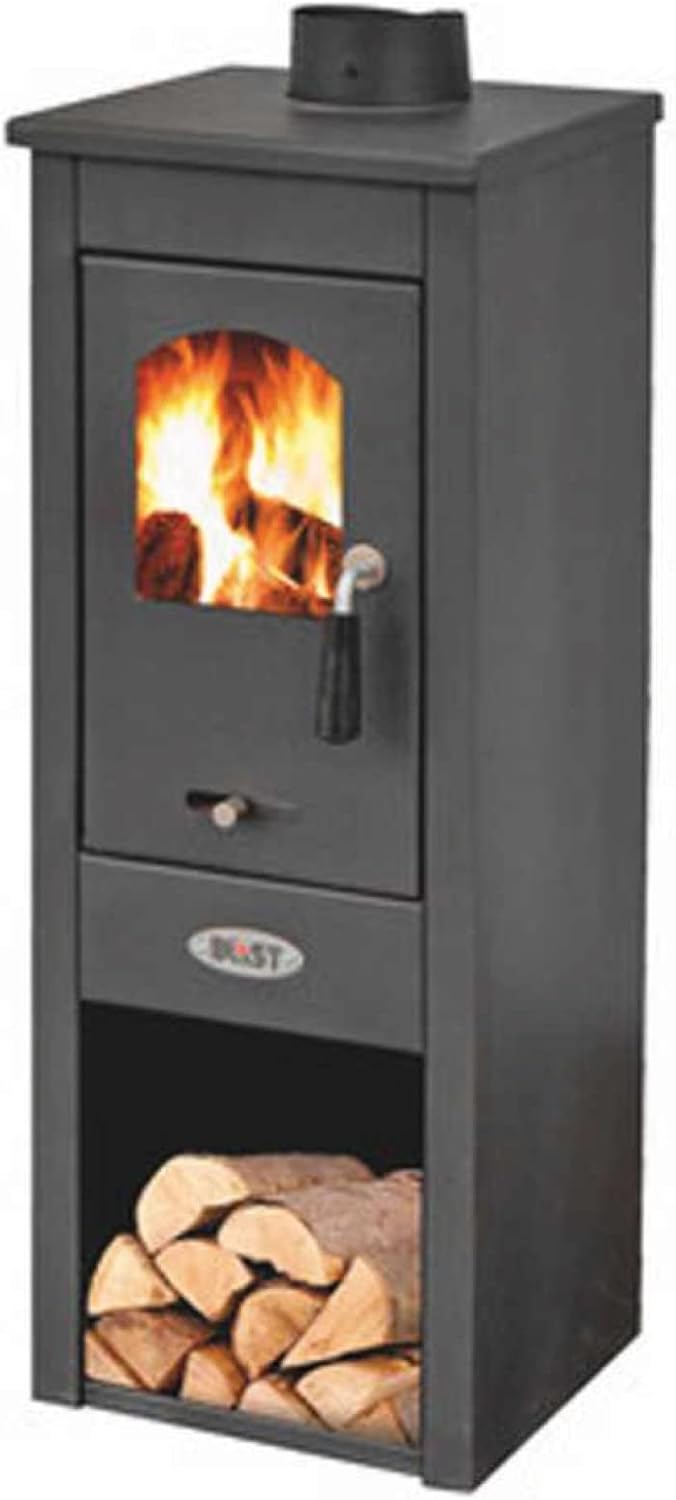 STUFA KARSO ANTRACITE 7KW VOLUME RISCALDABILE 140MC