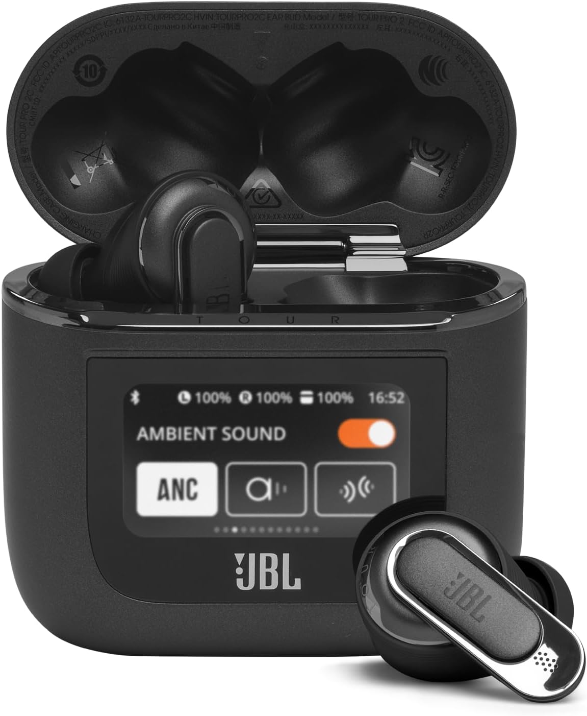 Tour Pro 2 Auricolari In-Ear Wireless Bluetooth con Cancellazione Attiva del Rumore, Tecnologia Smart Ambient, 6 Microfoni Incorporati, Legendary Pro Sound, 40 h di Autonomia, Nero