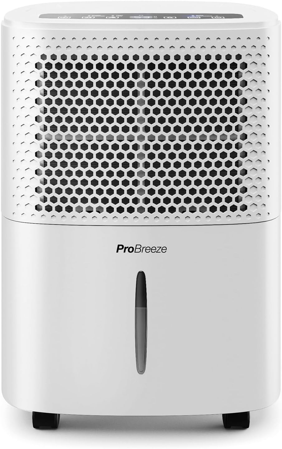 Pro Breeze Deumidificatore 12L / Day con display digitale dell'umidità, modalità Sleep, drenaggio continuo, asciugatura della biancheria e timer 24 ore - Ideale per umidità e condensa