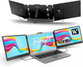 Teamgee Monitor Portatile per Laptop, Portable Monitor Schermo Doppio FHD 1080P IPS da 14 con Doppi Altoparlanti, Display HDMI/USB-A/Type-C Plug and Play da 13 a 17 (Mac, Wins, Android, Dex)