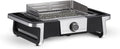 SEVERIN SENOA DigitalBOOST PG 8114 - Barbecue elettrico per interni ed esterni, con avvio rapido fino a 500 °C, con superficie SafeTouch, acciaio inox/nero, PG 8114
