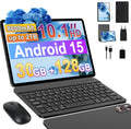 Tablet 10 pollici Android 15,30GB RAM + 128 ROM (2TB TF) 5G WiFi, Gemini AI, Supporto Widevine L1, 8000mAh,5MP+8MP, GPS, Face ID, BT 5.0, Tablet con Tastiera+Mouse+Case, Grigio(gray)