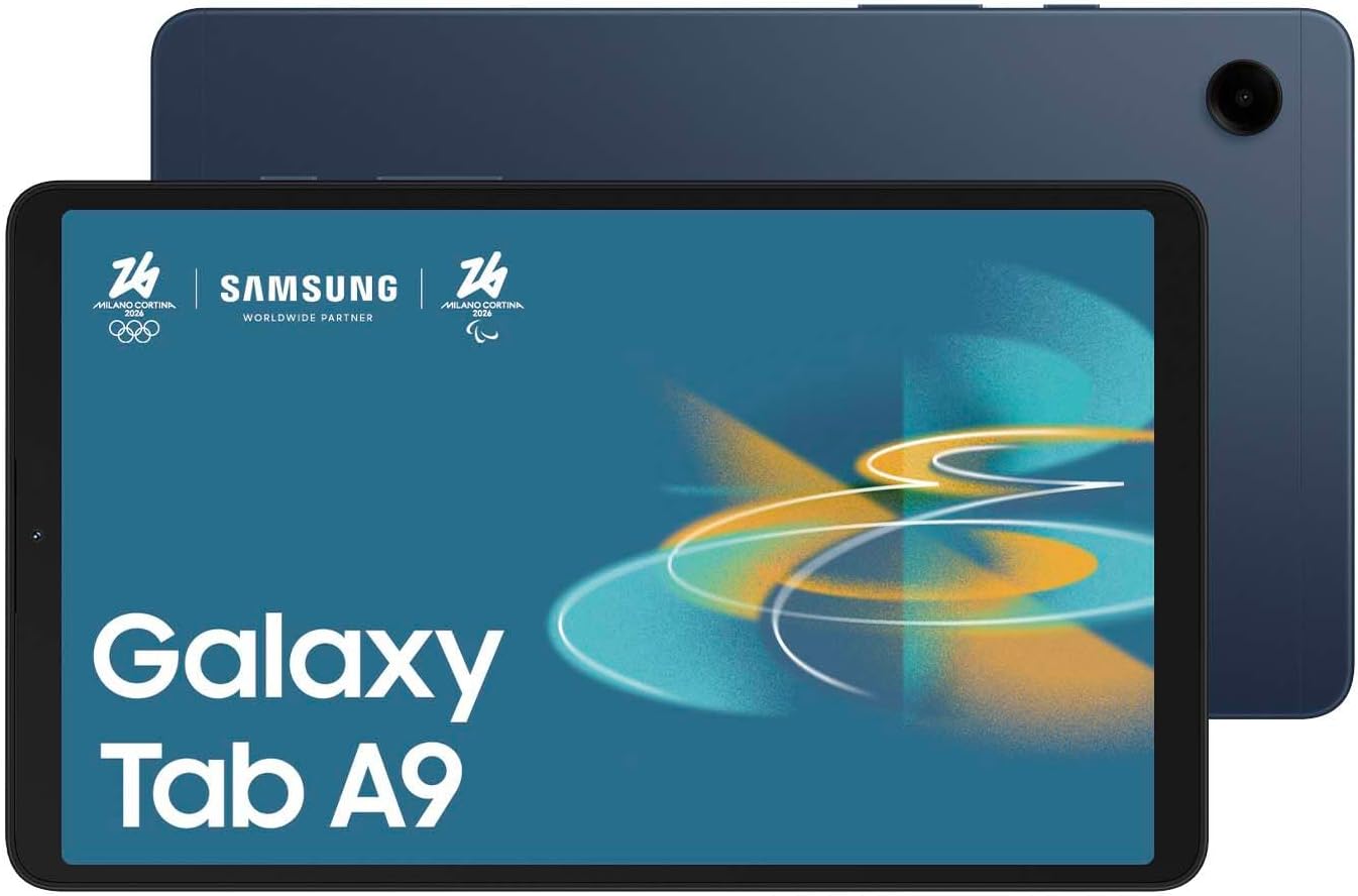 Samsung Galaxy Tab A9, Display 8.7 TFT LCD PLS, Wi-Fi, RAM 4GB, 64GB, 5.100 mAh, MediaTek MT8781, Android 13, Navy, [Versione italiana] 2023(Navy)