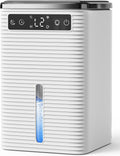 Deumidificatore Casa Muffa, 2500ML, 30dB Ultra Silenzioso, Deumidificatore Portatile per Casa, Ufficio, Bagno, Armadio, Spegnimento Automatico, Timer 2-12 Ore, Dehumidifier con Luce LED, 800ml/24H