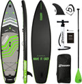 Tavola da surf gonfiabile SUP completa Paddleboard accessori pagaia regolabile, pompa, zaino da viaggio, guinzaglio, borsa impermeabile, tavola per adulti