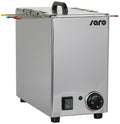 SARO DAMO - Cuociuova, per 6 uova, in acciaio inox, con termostato regolatore e di sicurezza, marcature di colore diverso, temperatura da 0 a 90 °C, da 1,2 kW