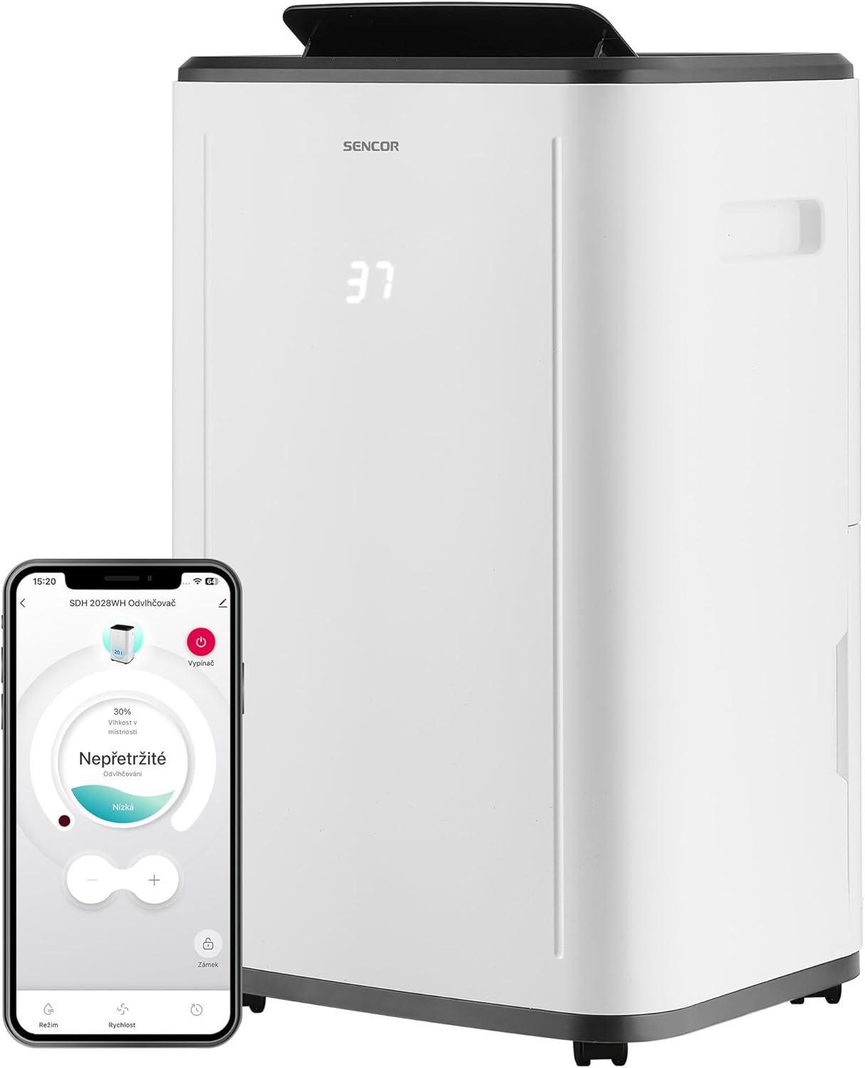 Sencor DEUMIDIFICATORE MOBILE INTELLIGENTE SDH 2028WH SENCOR